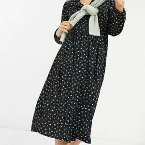 Monki Matilda Long Sleeve Floral Dress 
